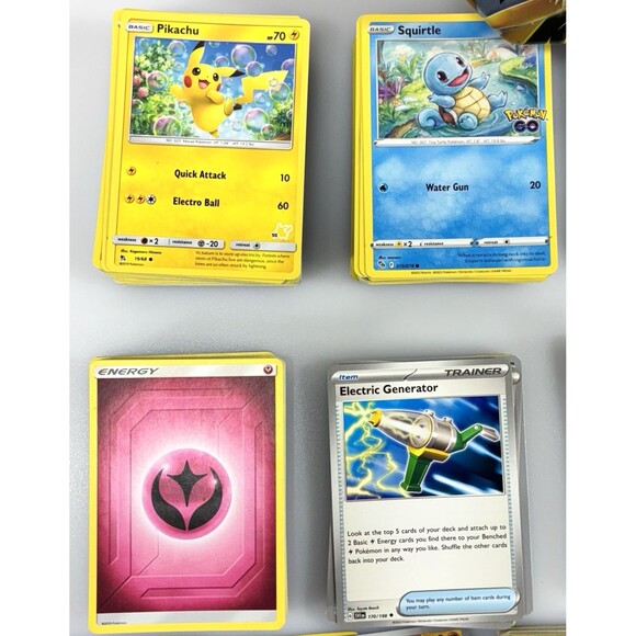 Pokémon TCG Trading Card Mixed Lot of 370 Modern Cards in Collectible Tin - Picture 7 of 13